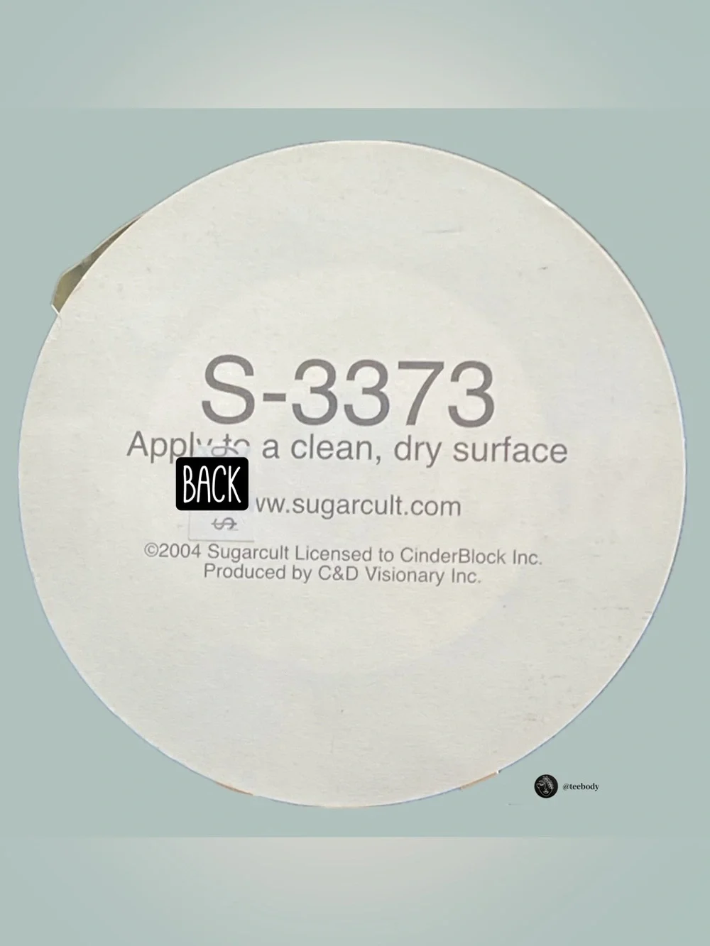 VTG Sugarcult 2003 Pop Punk Band Round Vinyl Record Logo Sticker 4.75